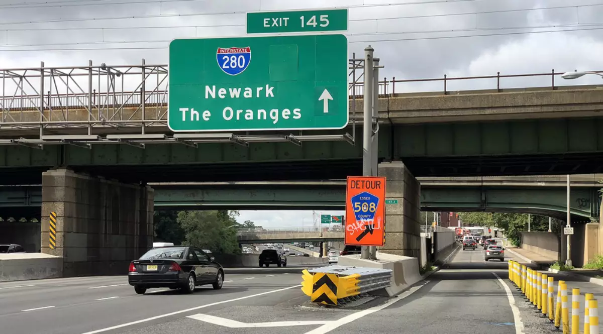 Garden State Parkway at Exit 145 Interstate 280 Essex County Route 508 Newark The Oranges in East Orange Essex County New Jersey
