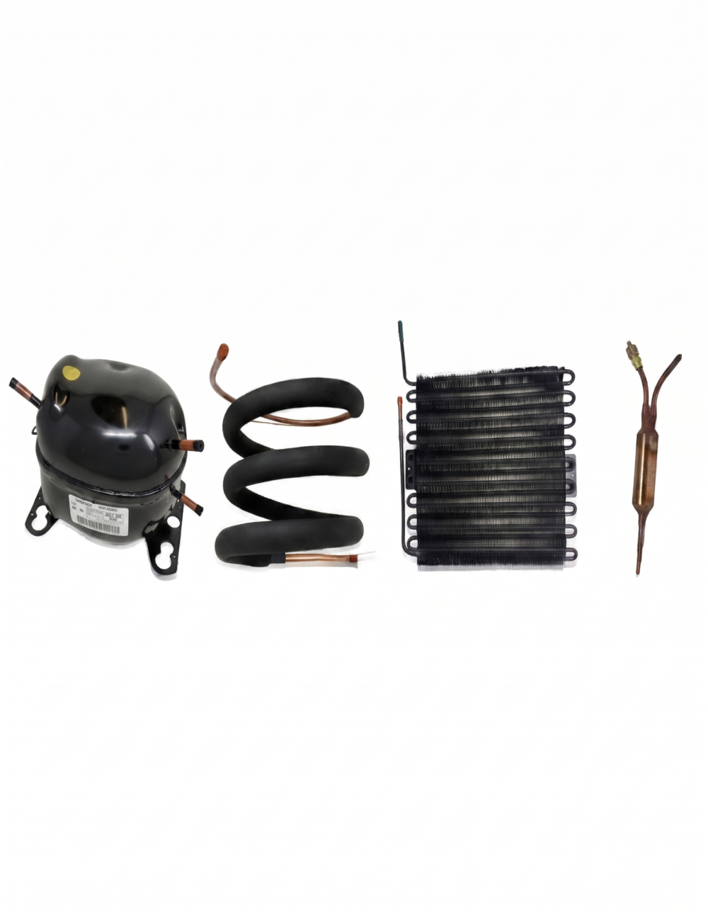 Sub-Zero 500 series sealed system rebuild parts — compressor, heat exchanger, evaporator coil